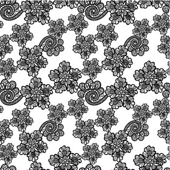 seamless black lace background