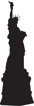 The Statue of Liberty silhouette