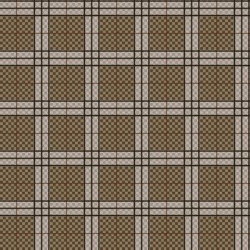 Seamless checkered shades of brown vector pattern as a tartan plaid