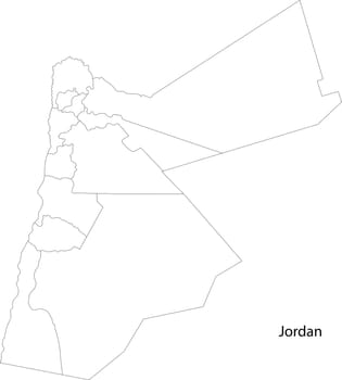 Map of administrative divisions of Jordan