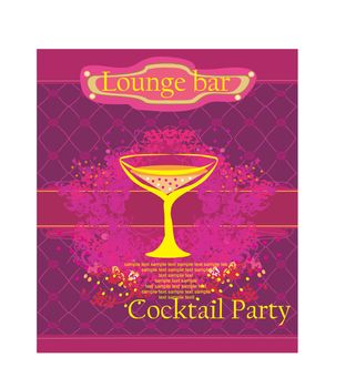 Cocktail party Invitation Card