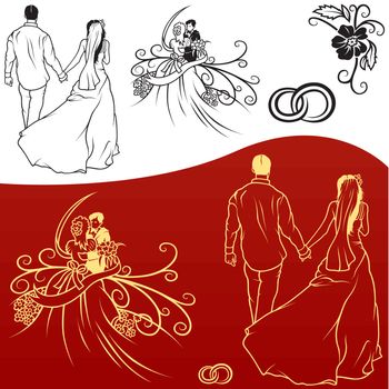 Wedding Ornament -  Hand Drawn Illustration, Vector