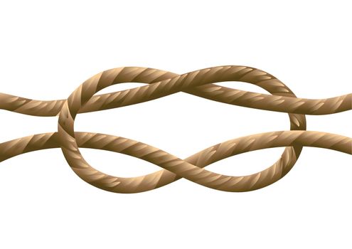 marine knot isolated on a white background