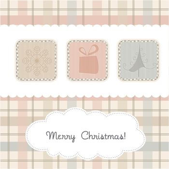 Delicate Christmas greeting card
