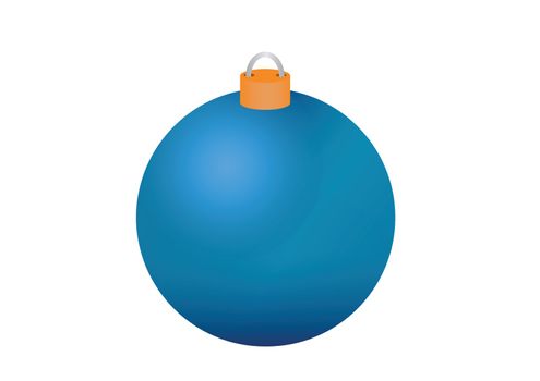 Colorful christmas glass bauble vector illustration