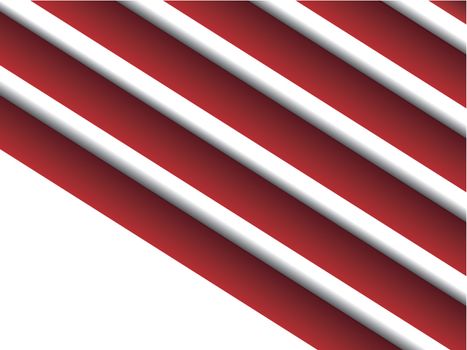 Striped red and white background with shadow