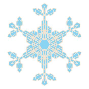 Crystal Snowflake for your design. EPS10 vector.