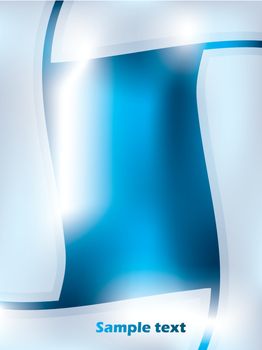 Abstract background design with blue mesh and white trimming