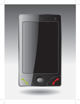 Modern cellphone design on light/dark background