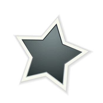 The dark star icon graphic element