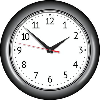 Wall mechanical clock. Vector illustration