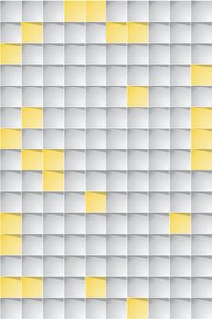 the abstract background made out of repeating squares with subtle shadows