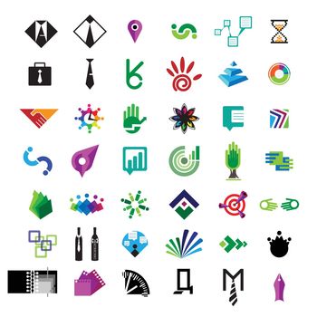 collection of vector icons for business and finance