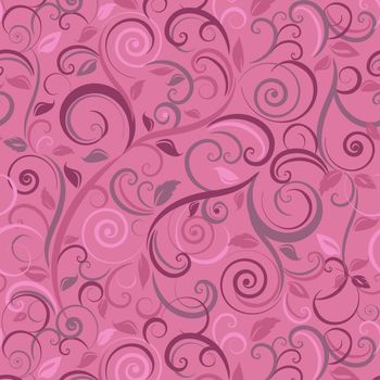 Floral abstract background, seamless. Vector illustration