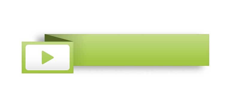 the illustration of blank  green rectangle label with arrow icon