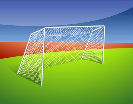 Illustration of a soccer goal