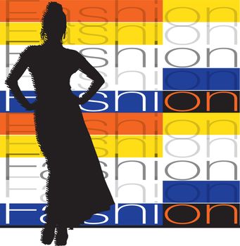 Fashion woman. Vector illustration