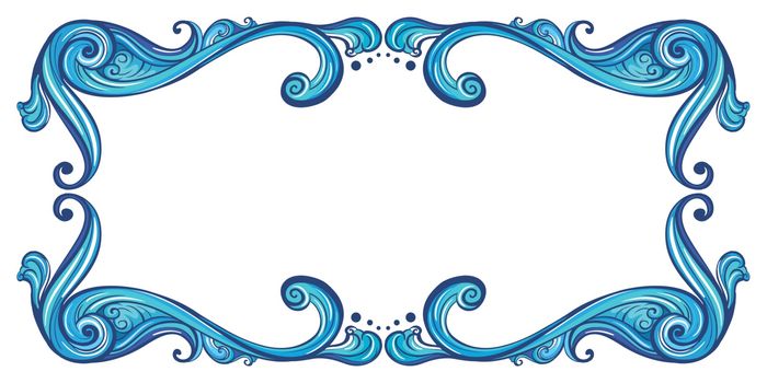 Illustration of a bold border on a white background