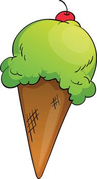 Illustration of an ice cream