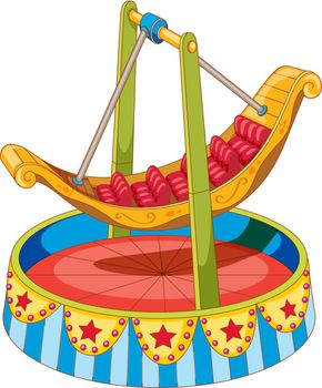 illustration of a carnival ride