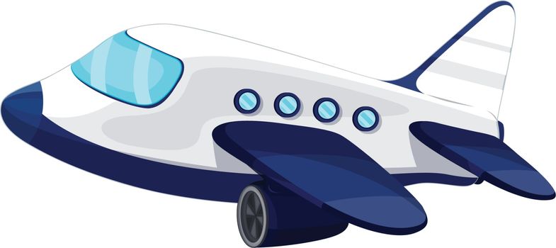 Illustration of private jet plane