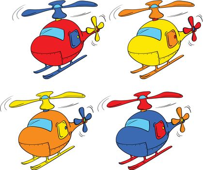 Illustration of a set of choppers