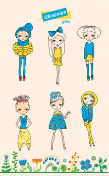 Ukrainian girl fashion set