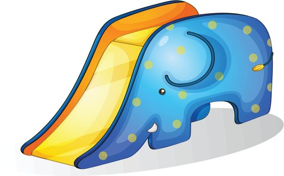 Illustration of an elephant slide