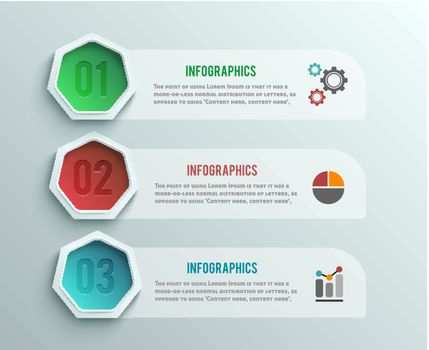 Business infographics banner origami style. Can be used for workflow layout, banner, step up options, diagram, number options, web design