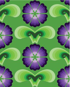 Violet flower pattern. Vector seamless patterns can be used for wallpaper pattern fills and background.
