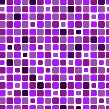 Mosaic with square violet background, vector illustration
