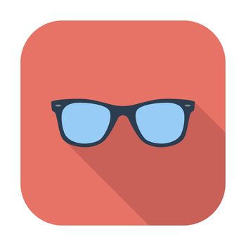 Sunglasses. Single flat color icon. Vector illustration.