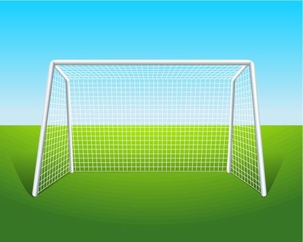 Illustration of a soccer goal