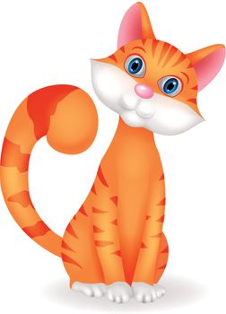 Vector Illustration Of Cat cartoon