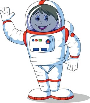Vector illustration of Astronaut cartoon