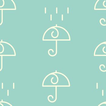 seamless texture of circuit umbrella on a light background background