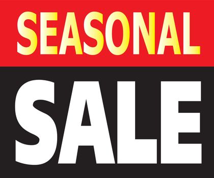 Vector of Seasonal Sale Promotion Label.