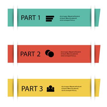 colorful illustration with info graphic element  on a white background  for your design