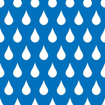 Seamless pattern with drops on blue background