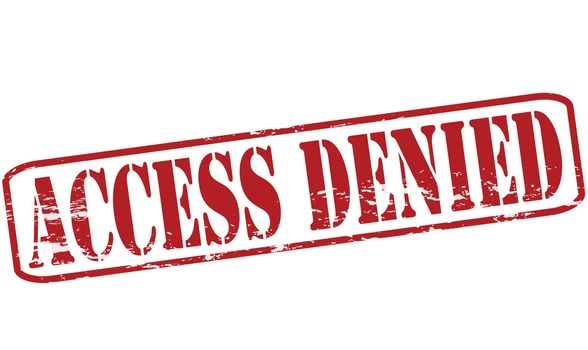 Rubber stamp with text access denied inside, vector illustration