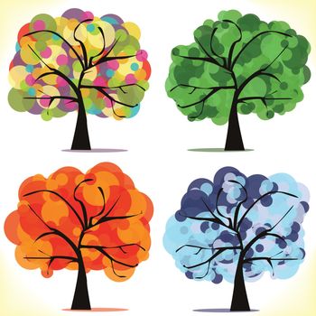 Abstract vector seasonal trees
