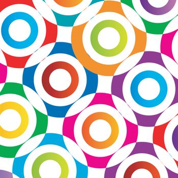 colorful composition of circles