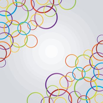 colorful composition of circles