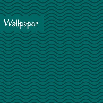 Wallpaper with thin waves. Vector illustration pattern