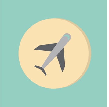 airplane symbol . icon of air travel