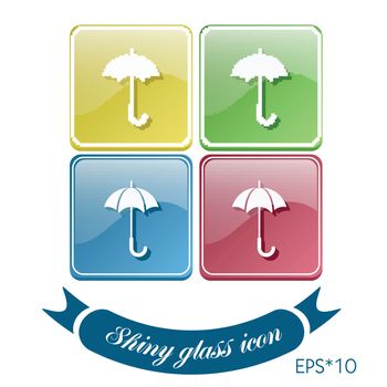 umbrella sign. symbol umbrella. protection from rain and moisture