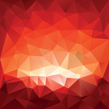 vector background with irregular tessellations pattern - triangular design in red glass hell colors