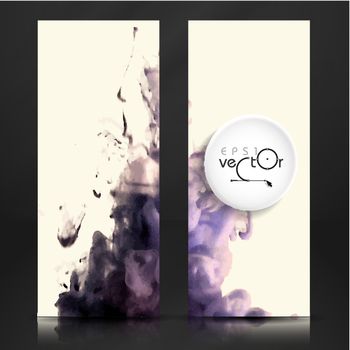 Cloud of Ink In Water. Vector Illustration. Eps 10