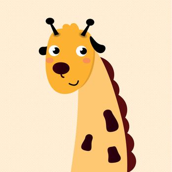 Nice hand-drawing art. Elegant giraffe with Nice look for little ones. Designers quality.