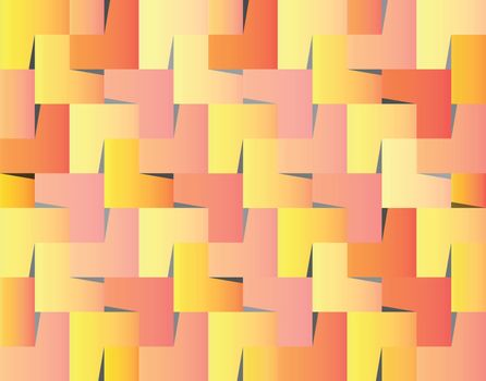 background of red, yellow, orange wedged squares